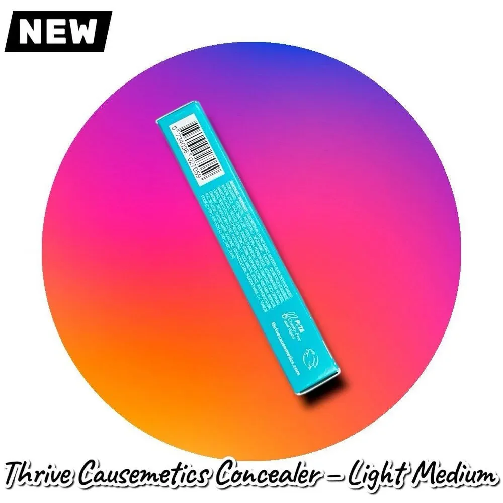 New NWT Thriv Buildable Creaseless Concealer – Light Medium